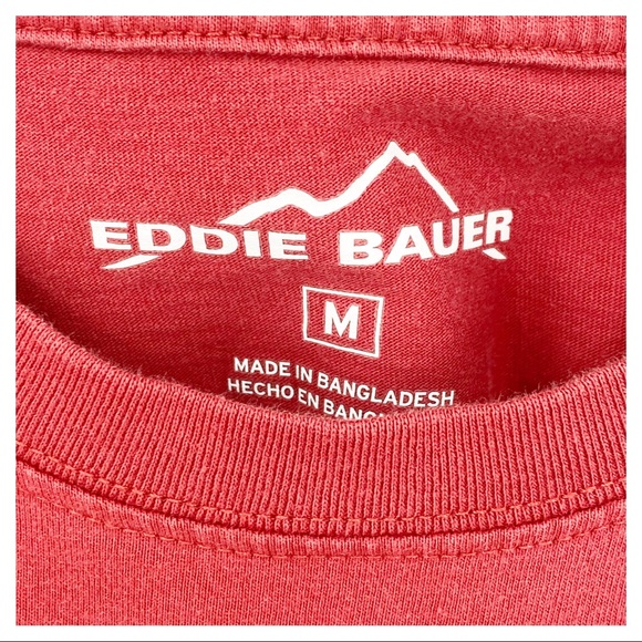 Eddie Bauer Pocket Tee Short Sleeve M Rust - Picture 4 of 4